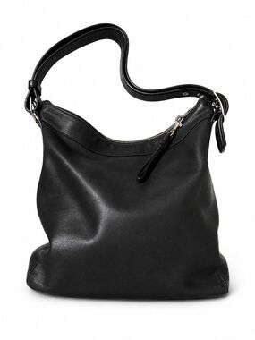 Vintage Coach Legacy Slim Hobo 9188 Black Leather